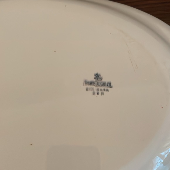 Homer Laughlin Vandemere Oval Lidded Vegetable Serving Bowl & Platter - Picture 13 of 14